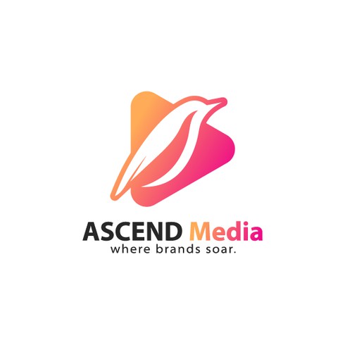 Bold Clever logo for ASCEND MEDIA