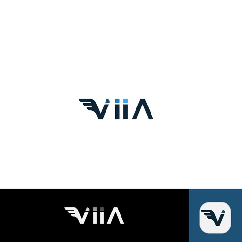 Viia logo design 