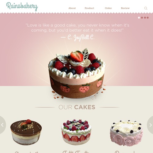 Rainsbakery web design