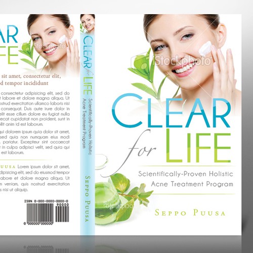 Natural acne treatment book needs cover