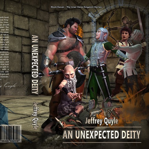 Ingenairii Press Book Cover for "An Unexpected Deity" fantasy novel