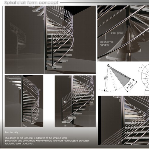 Spiral stair form concept