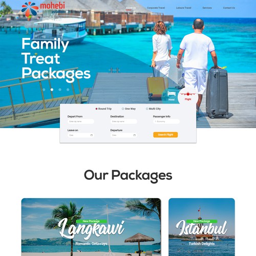 Travel & Hotel website design