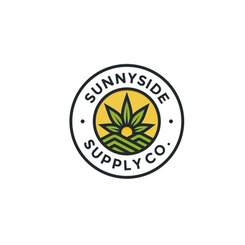 Modern Line-Work Badge Logo for Sunnyside Supply Co.
