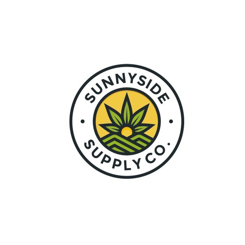 Modern Line-Work Badge Logo for Sunnyside Supply Co.