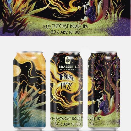 Hazy Magical Can Design for Brasserie Saint James