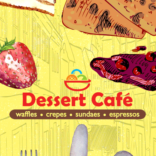 Dessert Cafe menu design 