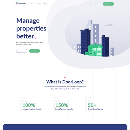 Door Loop Homepage Design