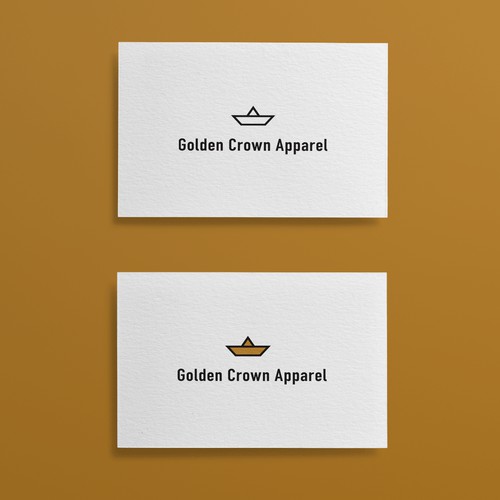 Simple yet distinguishable logo for Golden Crown Apparel