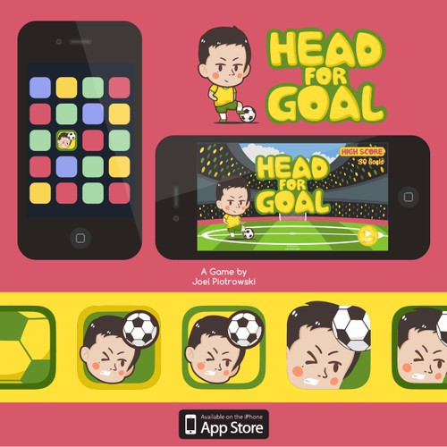 Soccer Game - Character Design, Title screen & in-game