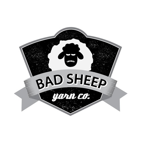 Create a new logo for "Bad Sheep Yarn Co."