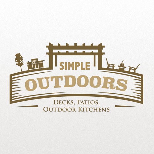 Create a stand out logo for Simple Outdoors, we build decks, patios, and outdoor kitchens.