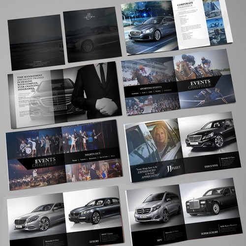 Brochure for Chauffeur Company