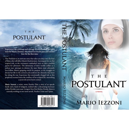 Create the next book or magazine cover for The Postulant