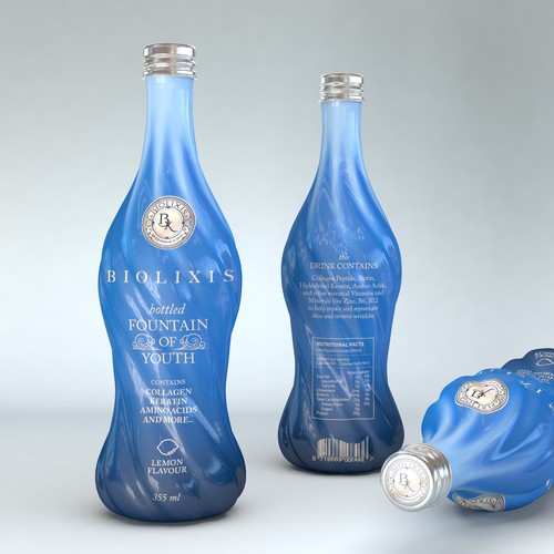 Bottle shape and print design