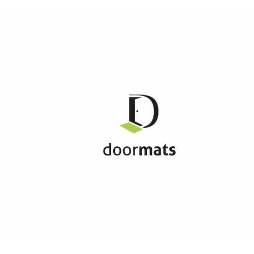 Bold logo for doormats