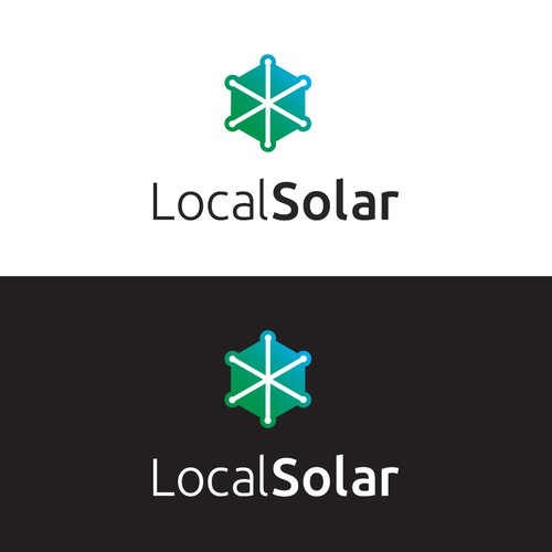 Symbolic logo for solar energy local service