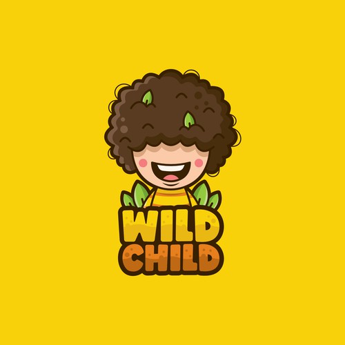 Cute but wild logo design for kombucha company