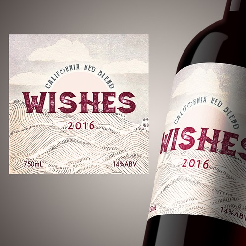 Wishes Wine Label 