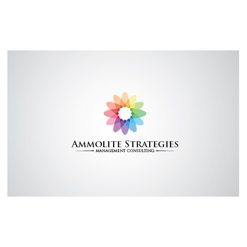 Create a fresh innovative design for Ammolite Strategies