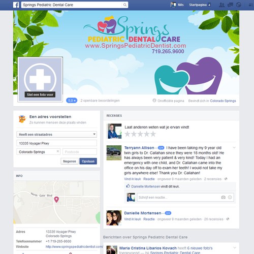 Springs Pediatric Dental Care Facebook Page