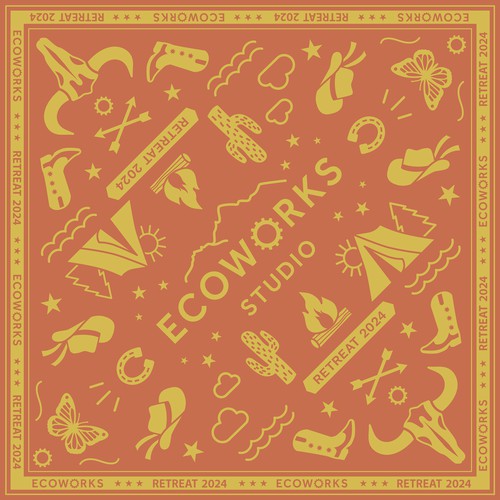 Cute bandana design for Ecoworks Studio