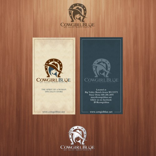 Time to Giddy Up!  Need a logo for Cowgirl Blue :)  