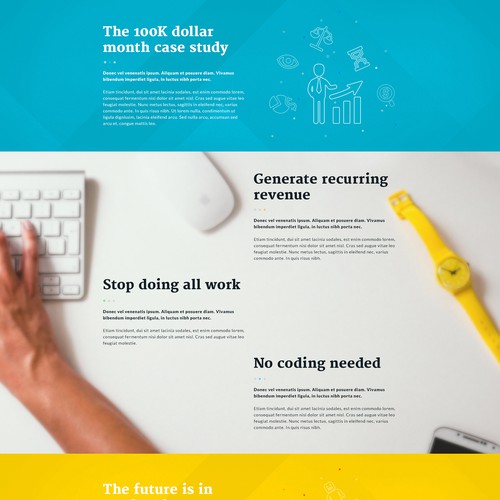 Homepage Design for SaaS Product Startup