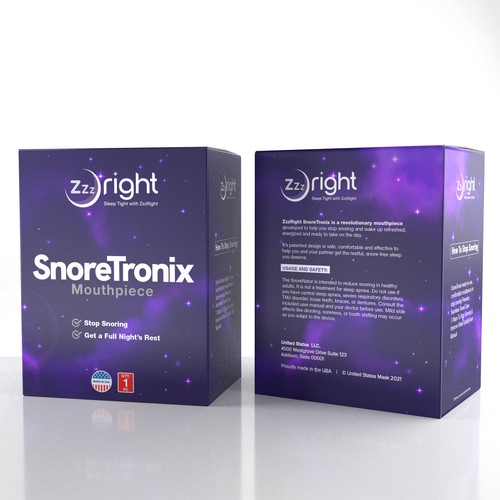 Luxury Anti-Snoring Mouthguard packaging box