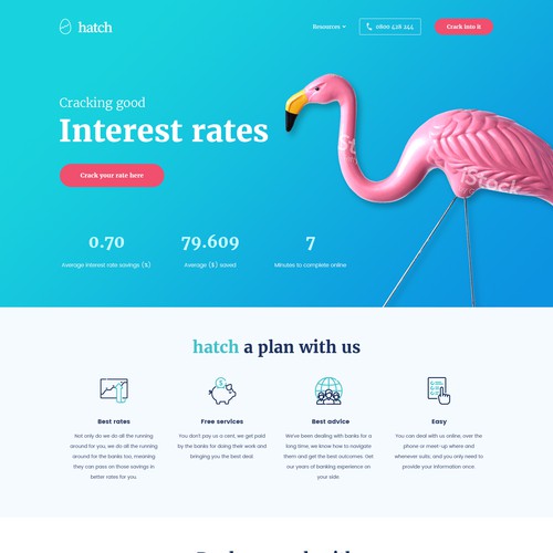 Bold, creative, fun refresh needed for finance website