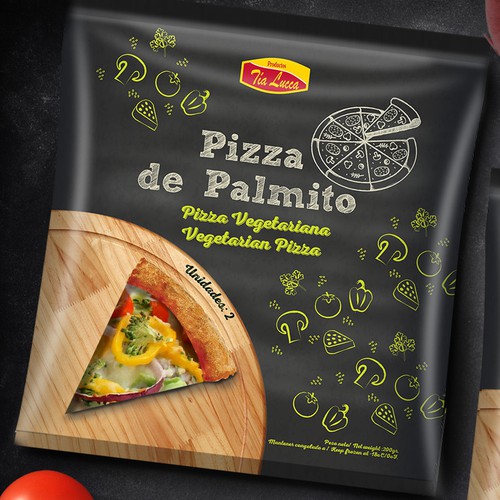 packaging design for frozen pizza