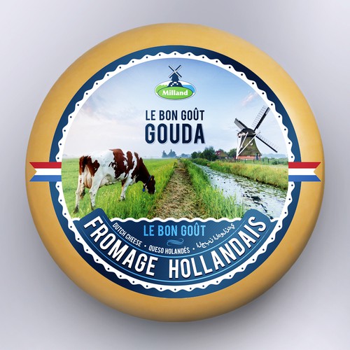 Gouda Cheese Label design