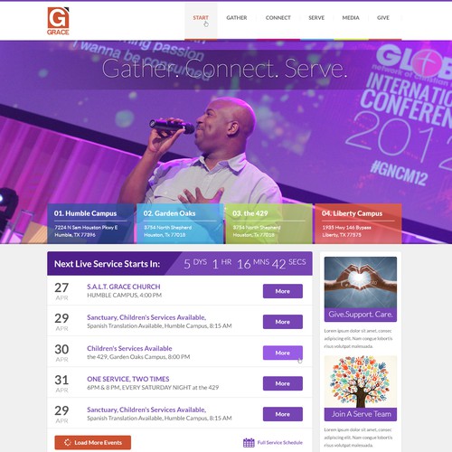 Modern Church Website Design