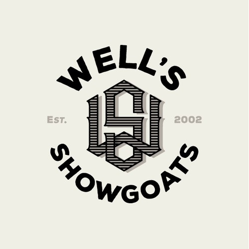 Logo concept with vintage letters