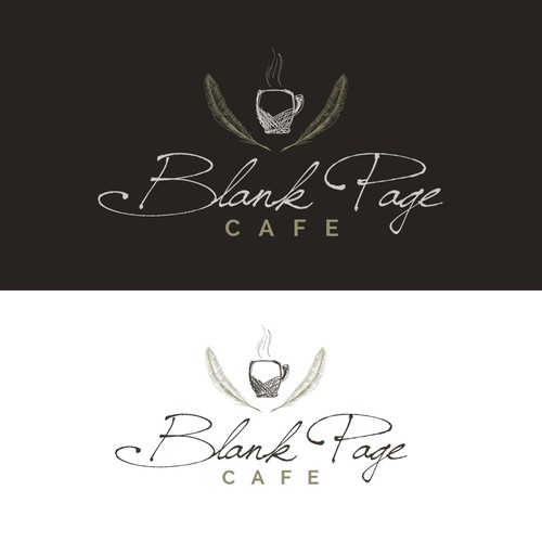 Logo design for Blank Page Cafe 