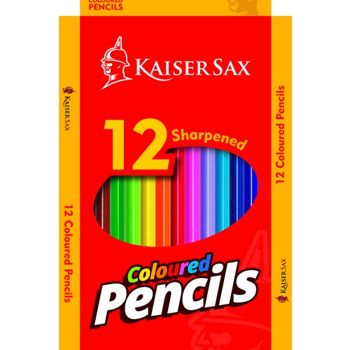 Kaiser Sax - Packaging for 12 coloring Pencils