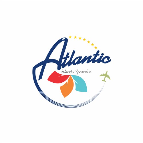 Create an Atlantic Island logo for travel company