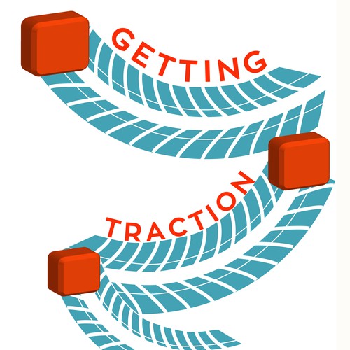 Book Cover Design with Text and Illustration for "Getting Traction"