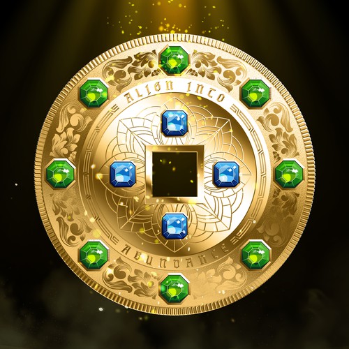 3D Ancient Gem Coin Light 