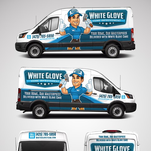 1 on 1 Project Mascot with Logo with Car Warp Design