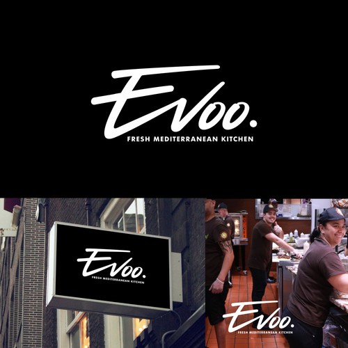Evoo Mediterranean Kitchen - Modern, Famine, Youthful Logo