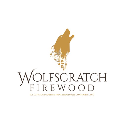 Logo for sustainably harvested firewood company