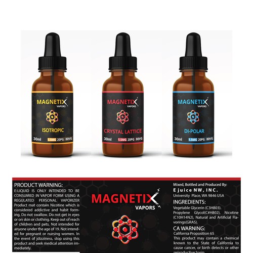 Magnetix E Juice Label