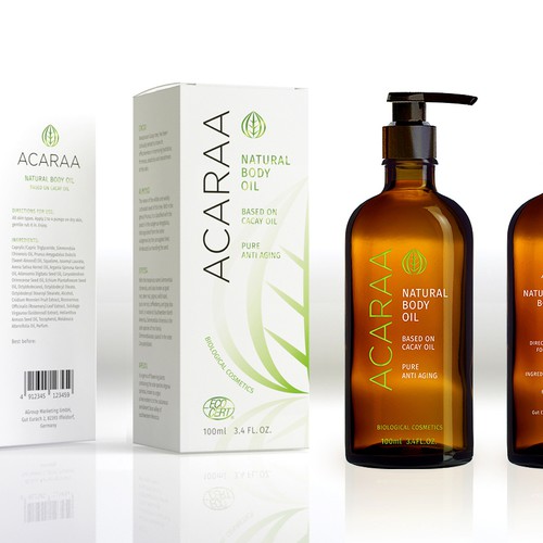 Creative Packaging Design for Natural Cosmetic Line