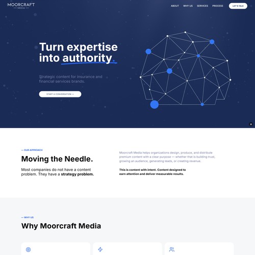Moorcraft Media — Website Redesign