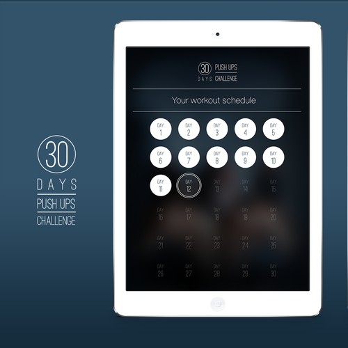 Sleek, clean, re-skinnable design needed for fitness apps!