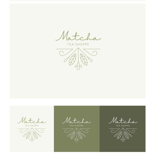 Logo for premium matcha products