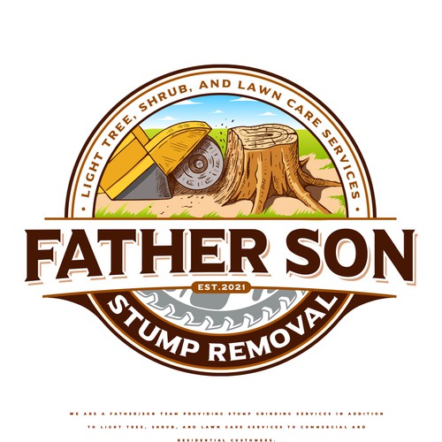 Father Son Stump Removal