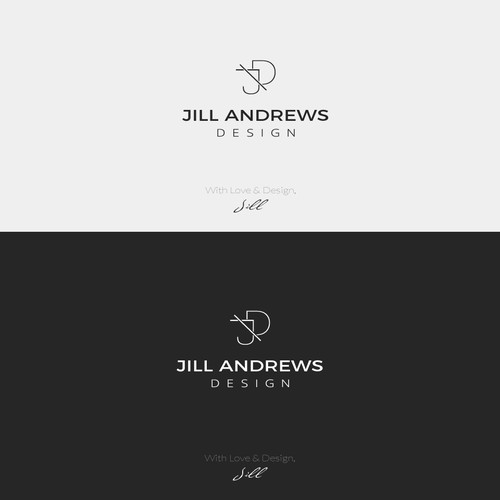 Edgy with Elegance Logo for Interior Design Firm