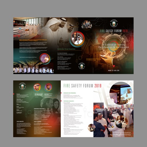 Conference sales brochure for Dubai event